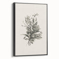 Vintage Botanical Flower Art Print – Black and White Floral Wall Art