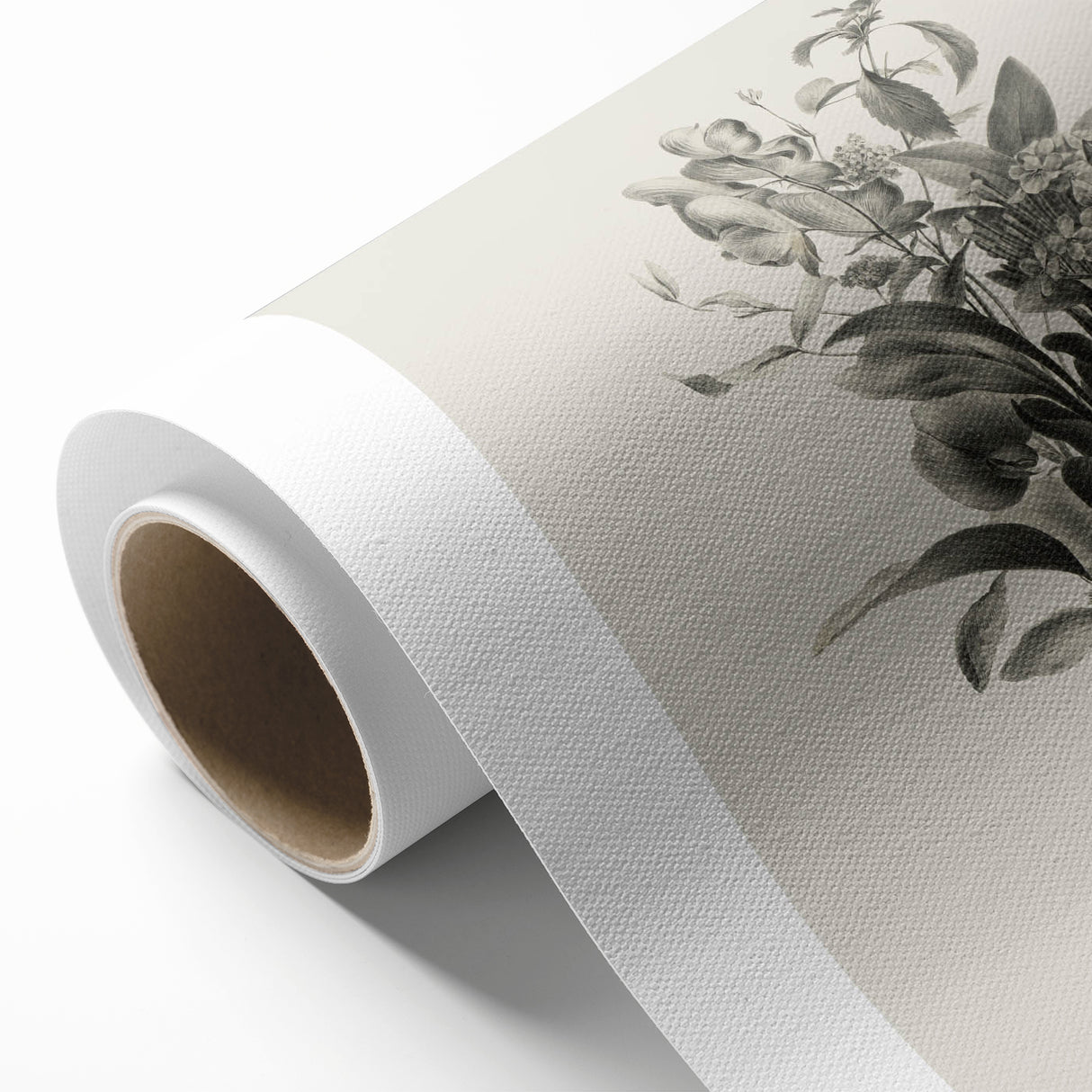 Vintage Botanical Flower Art Print – Black and White Floral Wall Art