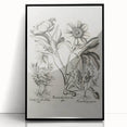 Vintage Botanical Peony and Flower Art Print – Black and White Botanical Wall Art