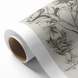 Vintage Botanical Peony and Flower Art Print – Black and White Botanical Wall Art