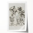 Vintage Botanical Peony and Flower Art Print – Black and White Botanical Wall Art