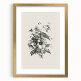 Vintage Botanical Art Print – Elegant Flower Illustration Art