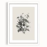 Vintage Botanical Art Print – Elegant Flower Illustration Art