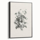 Vintage Botanical Art Print – Elegant Flower Illustration Art