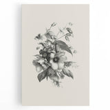 Vintage Botanical Art Print – Elegant Flower Illustration Art