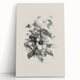 Vintage Botanical Art Print – Elegant Flower Illustration Art