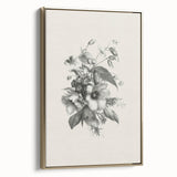 Vintage Botanical Art Print – Elegant Flower Illustration Art