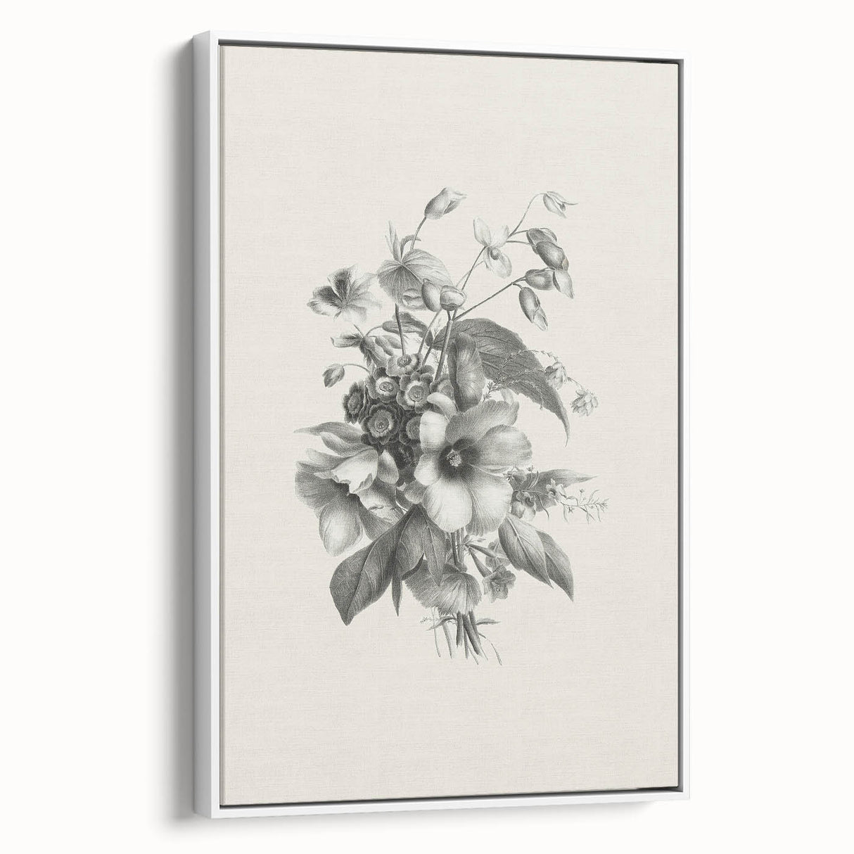 Vintage Botanical Art Print – Elegant Flower Illustration Art