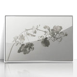 Black and White Botanical Art Prints: Elegant Nasturtium Wall Art