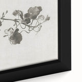 Black and White Botanical Art Prints: Elegant Nasturtium Wall Art