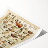 Mushroom Art Print – Vintage Champignons Illustration