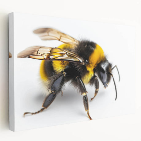 Stretched canvas wall art showcasing a vibrant design of bees and arachnids, perfect for nature enthusiasts. Features rich colors and intricate details, ideal for home décor.