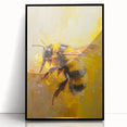 Framed wall art featuring a detailed collection of bees and arachnids, presented in a sleek black frame with acrylic front, perfect for nature enthusiasts and modern decor.