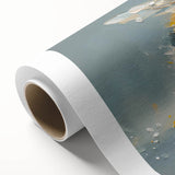 Colorful rolled canvas artwork showcasing a vibrant bee and arachnid design, perfect for nature enthusiasts. Ideal for home decor or educational displays.