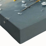 Close-up of a stretched canvas featuring a vibrant, detailed bee and arachnid design, showcasing intricate patterns and colors, perfect for nature-themed decor.