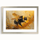 Framed wall art collection showcasing intricate bee and arachnid designs with a silver mat, perfect for nature enthusiasts and stylish home decor.