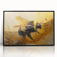 Framed wall art collection showcasing detailed insect and arachnid bee designs in vibrant colors, set against a sleek black frame, perfect for nature enthusiasts.