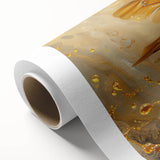 Stylish rolled canvas featuring a vibrant insect and arachnid-themed bee design, perfect for nature lovers, showcasing detailed illustrations and rich colors.