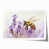 Colorful wall art print featuring a detailed design of bees and arachnids, showcasing intricate illustrations and vibrant colors, perfect for insect enthusiasts.