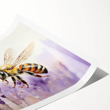 Bees-themed wall art print showcasing vibrant colors and intricate insect designs, rolled for easy shipping and display, ideal for nature lovers and decor enthusiasts.