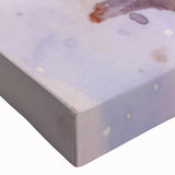 Close-up of a vibrant stretched canvas wall art featuring intricate bee and arachnid designs, showcasing detailed colors and textures perfect for nature enthusiasts.