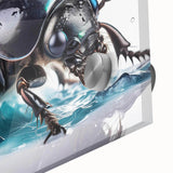 Close-up of intricate beetle and arachnid wall art design on acrylic glass, showcasing vivid colors and fine details, perfect for nature enthusiasts and home decor.