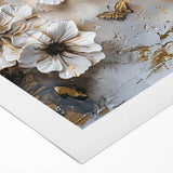 Colorful rolled canvas wall art featuring a butterfly design, showcasing intricate details and vibrant hues, ideal for adding nature-inspired decor to any space.