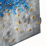 Close-up of a vibrant butterfly design from the Insect and Arachnid wall art collection, showcasing intricate details and vivid colors on acrylic glass. Ideal for nature-inspired decor.