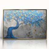 Framed acrylic wall art showcasing a vibrant butterfly design from the Insect and Arachnid collection, featuring gold accents and a modern aesthetic, ideal for home decor.