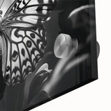 Close-up of a stunning butterfly wall art piece, showcasing intricate designs with vibrant colors and detailed textures, perfect for nature-themed decor.