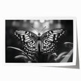 Vibrant wall art print featuring a butterfly design with intricate insect and arachnid details, showcasing bold colors and fine lines, perfect for nature enthusiasts.