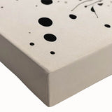 Close-up of a vibrant butterfly design wall art piece on stretched canvas, featuring intricate details and bright colors, ideal for enhancing modern home decor.