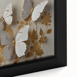 Close-up of a beautifully framed butterfly design from the Insect and Arachnid Wall Art Collection, showcasing vibrant colors and intricate details perfect for nature-inspired decor.