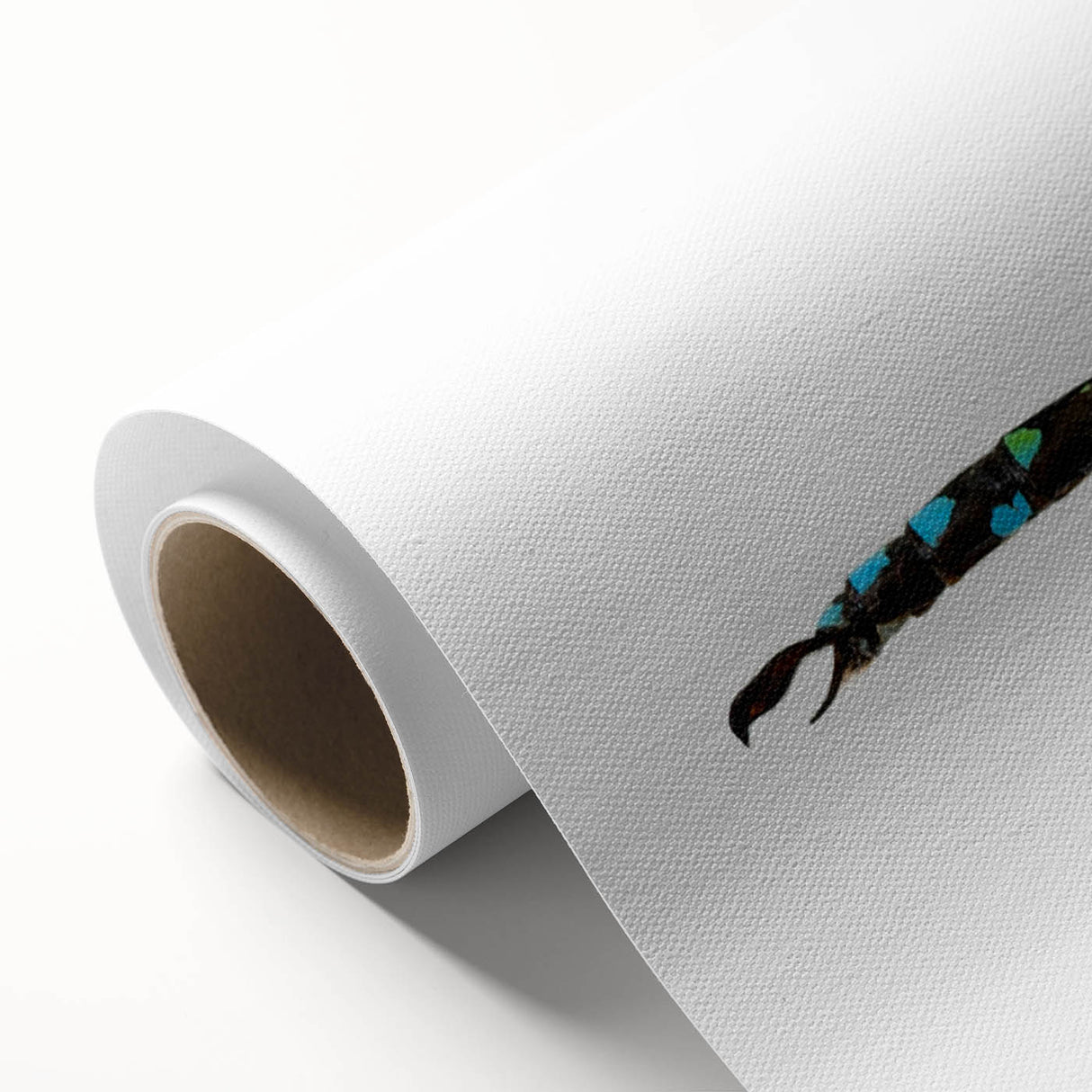 Rolled canvas showcasing a vibrant dragonfly design with intricate details, perfect for insect-themed decor. Ideal for enhancing modern wall art collections.