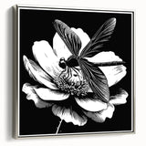 Framed wall art featuring a detailed dragonfly design on a silver background, showcasing vibrant colors and intricate patterns, perfect for nature-inspired decor.