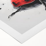 Colorful rolled canvas wall art showcasing a vibrant ladybug design, featuring detailed patterns and textures, perfect for enhancing home decor and insect-themed collections.