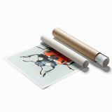 Vibrant rolled print of a ladybug design showcasing intricate details and vivid colors, perfect for enhancing home décor or educational spaces.