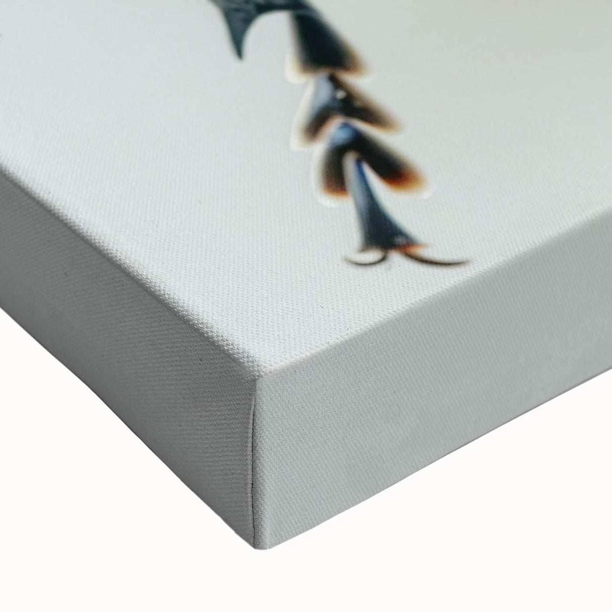 Close-up of a vibrant ladybug wall art design on stretched canvas, showcasing intricate details and vivid colors, perfect for insect-themed decor.