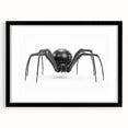 Black-framed wall art showcasing a detailed insect and arachnid spider design, perfect for nature lovers and modern decor enthusiasts. This stylish piece adds an elegant touch to any room.