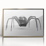 Framed wall art showcasing a detailed insect and arachnid spider design in gold acrylic, adding a touch of elegance to home decor. Perfect for nature enthusiasts.