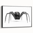 Framed canvas wall art showcasing a detailed insect and arachnid spider design with a sleek black frame, ideal for nature enthusiasts and modern decor.