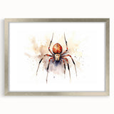 Framed wall art collection displaying intricate insect and arachnid designs, featuring a sleek silver frame and mat, perfect for modern decor enthusiasts.