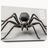 Acrylic wall art display showcasing a detailed insect and arachnid spider design, arranged in a side view with decorative pins. The vibrant colors and intricate patterns enhance any modern decor.