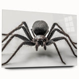 Acrylic glass wall art display featuring a detailed insect and arachnid spider design, showcasing vibrant colors and intricate patterns, ideal for modern decor.