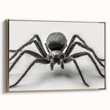 Framed wall art collection showcasing intricate insect and arachnid spider designs in gold tones. The canvas features detailed illustrations, perfect for nature enthusiasts.