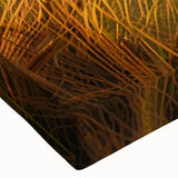 Close-up of a vibrant stretched canvas wall art depicting a picturesque barn landscape, showcasing rich colors and intricate details, perfect for rustic home decor.