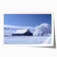 Rustic landscape barn scene wall art rolled print showcasing vibrant colors and intricate details, perfect for home decor and enhancing interior aesthetics.