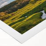 Rustic landscape wall art featuring a vibrant barn scene, beautifully printed on rolled canvas, showcasing rich colors and detailed textures for a charming home decor accent. Perfect for adding a touch of rural elegance to any space.