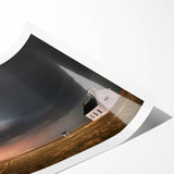 Rustic barn landscape wall art print showcasing vibrant colors and detailed textures, rolled for easy display and shipping, ideal for home decor enthusiasts.