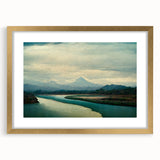 Framed wall art collection showcasing serene beach landscapes, featuring a gold mat border and stylish frame, perfect for enhancing home decor aesthetics.